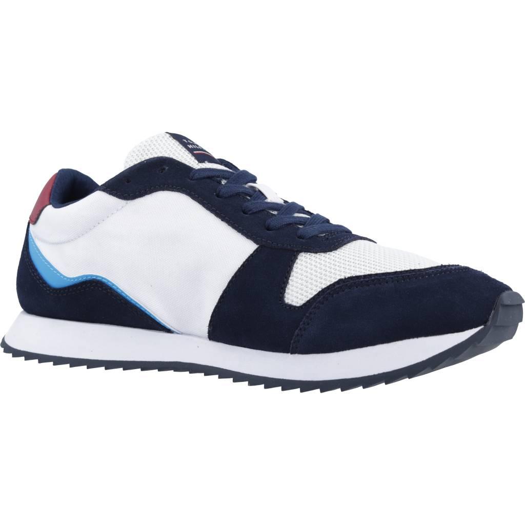 TOMMY HILFIGER RUNNER EVO MIX en color BLANCO (5)