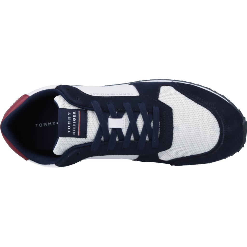 TOMMY HILFIGER RUNNER EVO MIX en color BLANCO (7)
