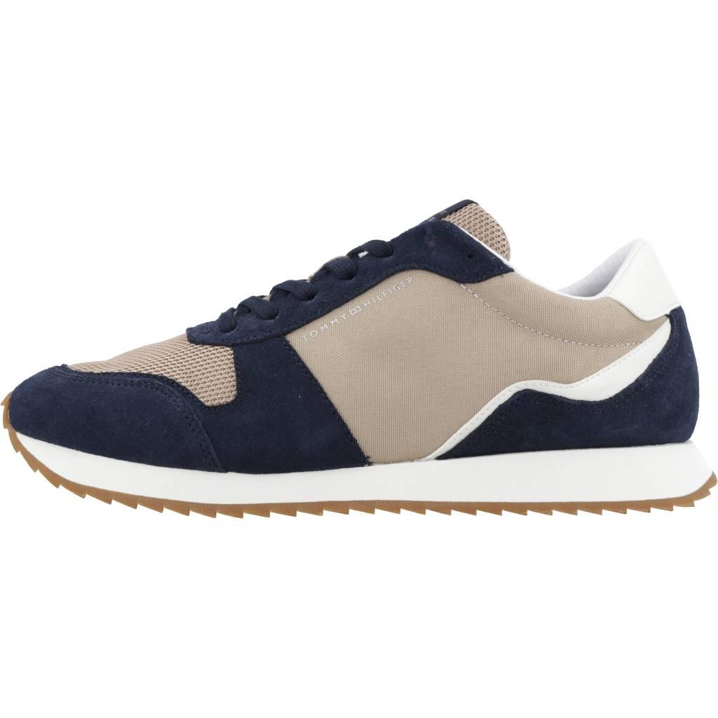 TOMMY HILFIGER RUNNER EVO MIX en color MARRON (2)