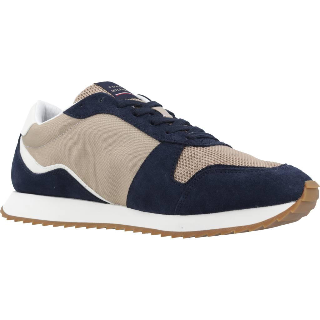 TOMMY HILFIGER RUNNER EVO MIX en color MARRON (5)