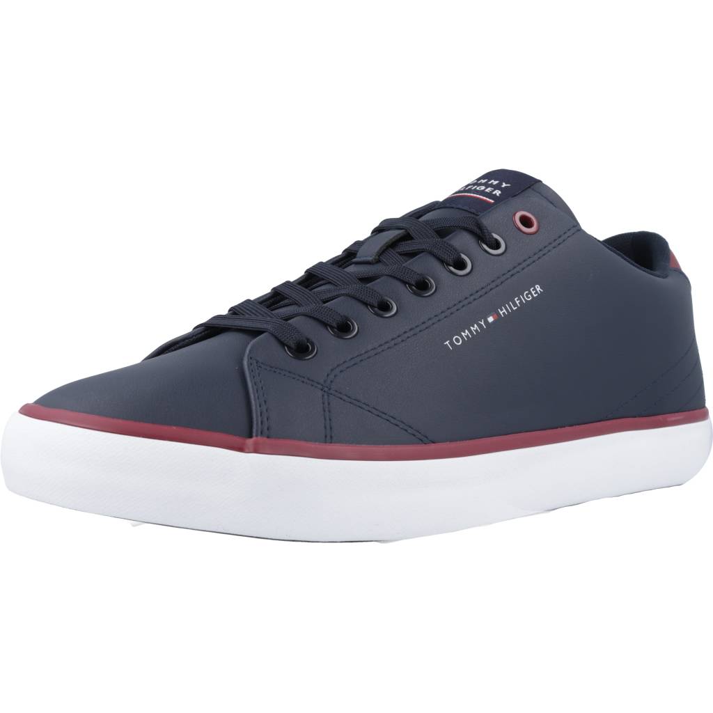 TOMMY HILFIGER TH HI VULC CORE LOW LEAT en color AZUL (1)