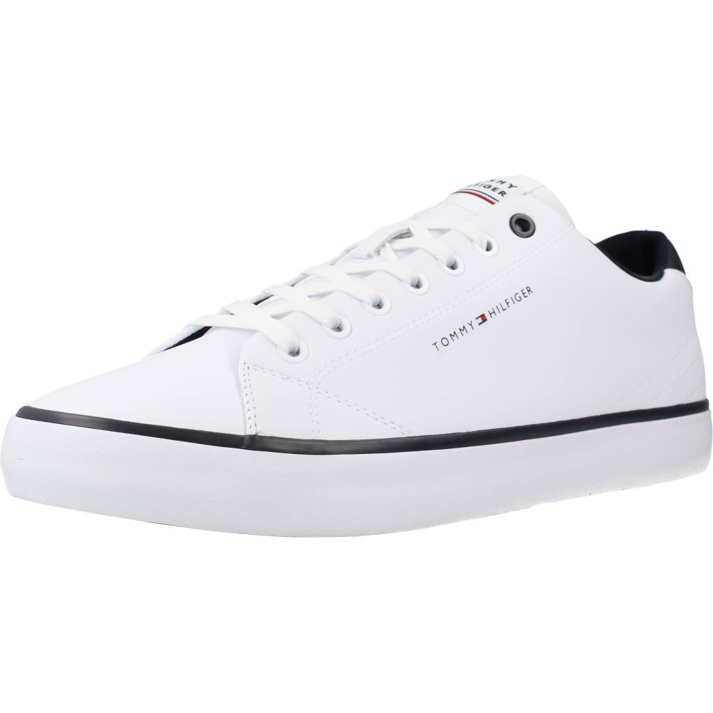 TOMMY HILFIGER TH HI VULC CORE LOW LEAT en color BLANCO (1)