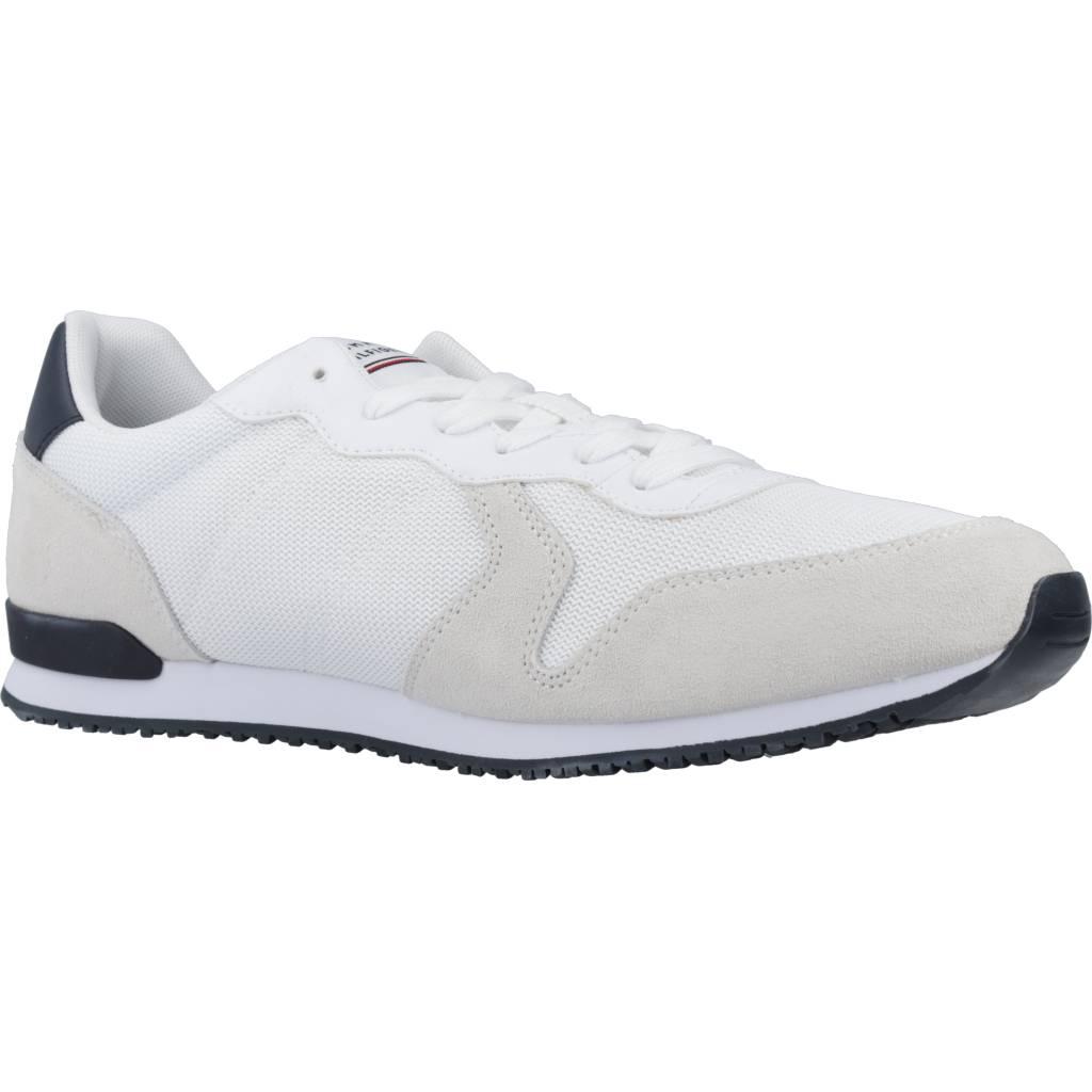 TOMMY HILFIGER ICONIC MIX RUNNER en color BLANCO (5)