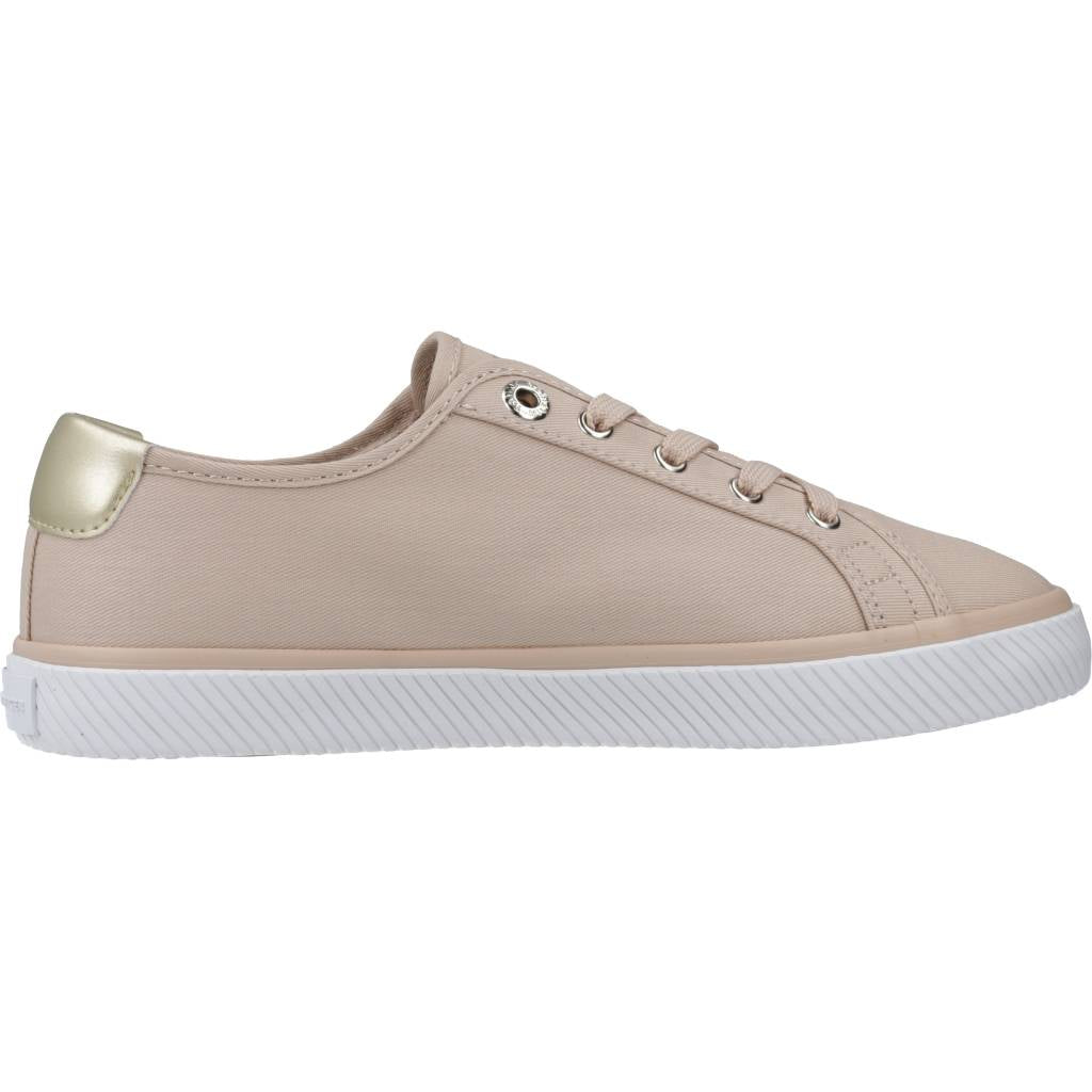TOMMY HILFIGER LACE UP VULC en color NUDE (4)