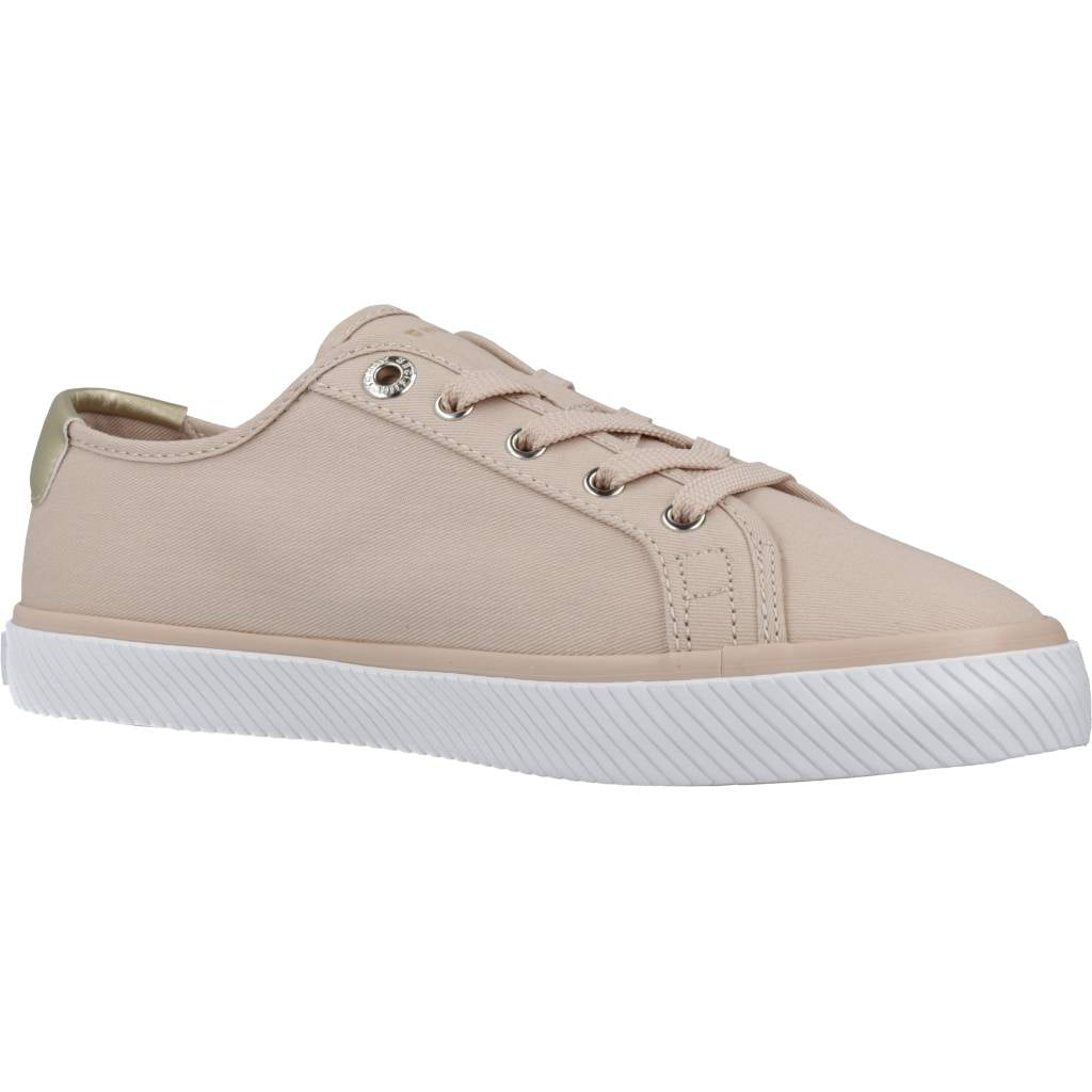 TOMMY HILFIGER LACE UP VULC en color NUDE (5)