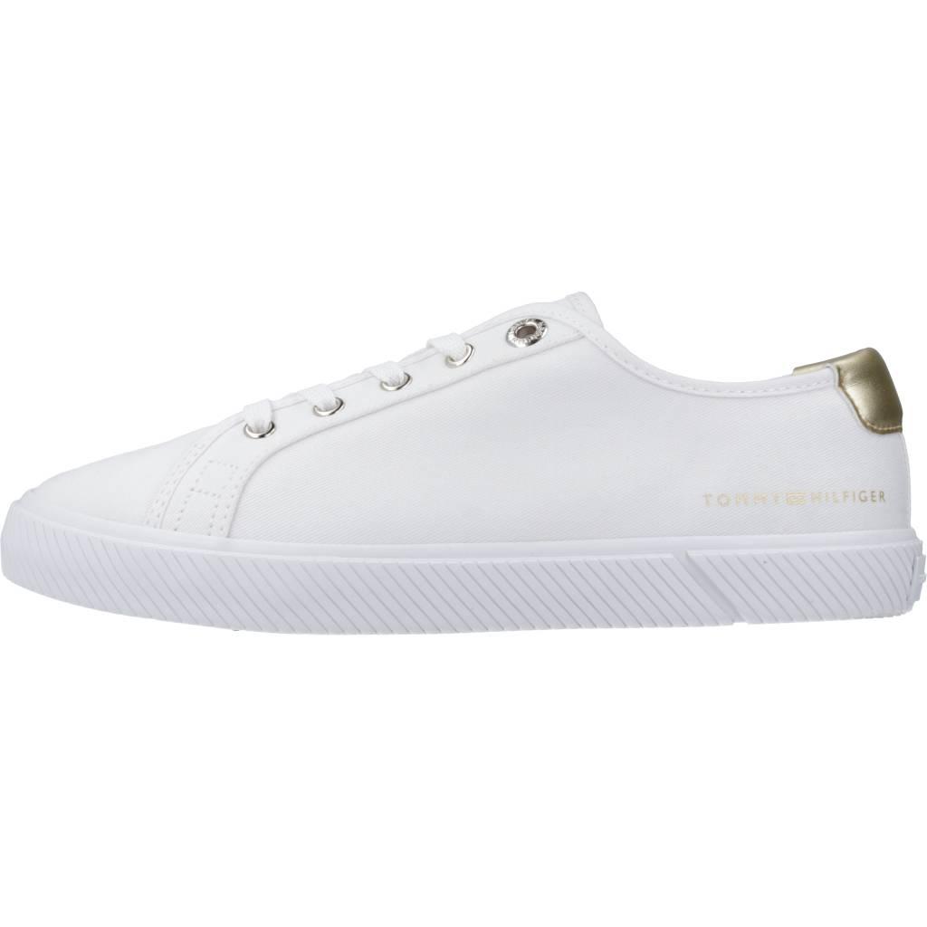 TOMMY HILFIGER LACE UP VULC en color BLANCO (2)