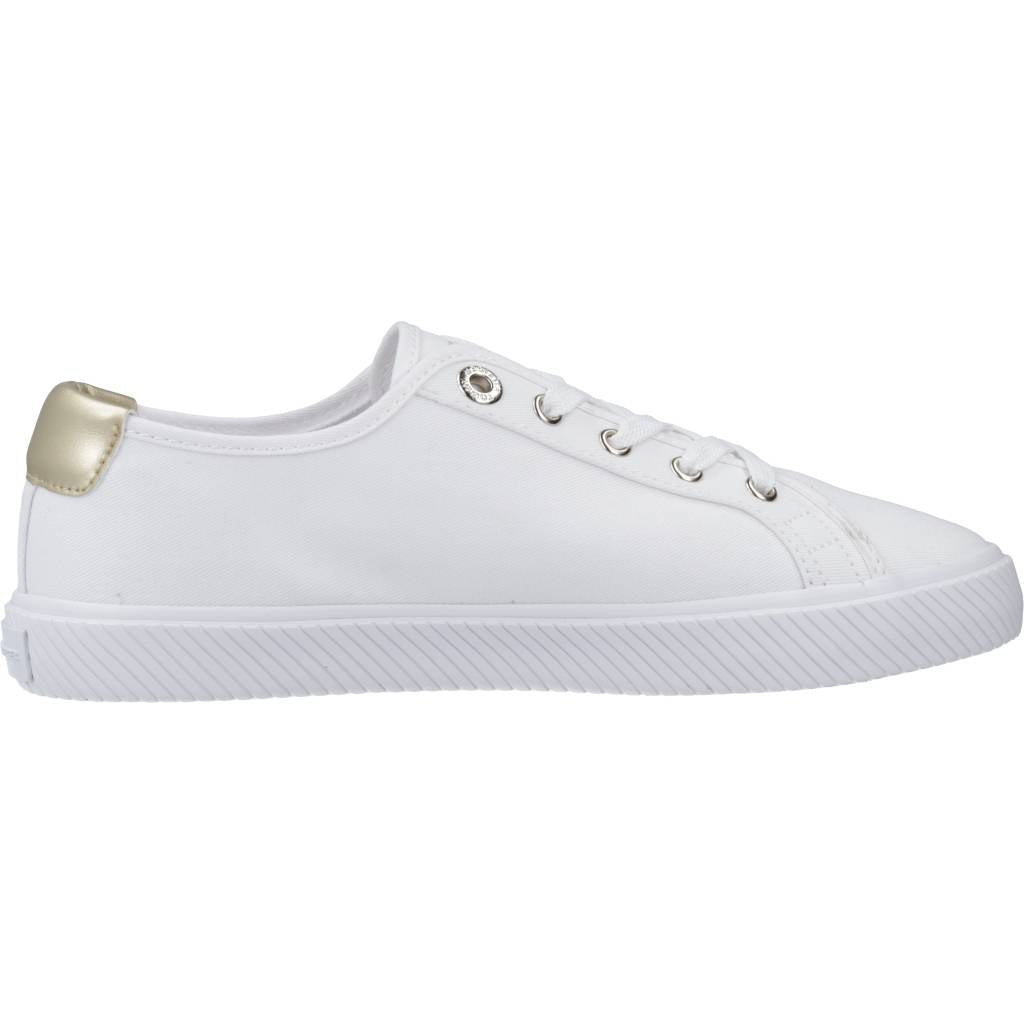 TOMMY HILFIGER LACE UP VULC en color BLANCO (4)