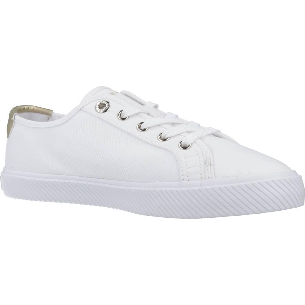 TOMMY HILFIGER LACE UP VULC en color BLANCO (5)