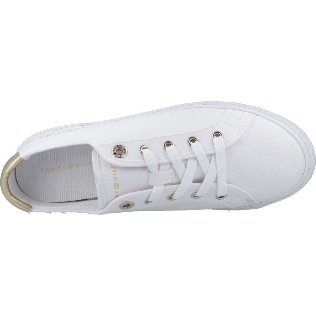 TOMMY HILFIGER LACE UP VULC en color BLANCO (7)