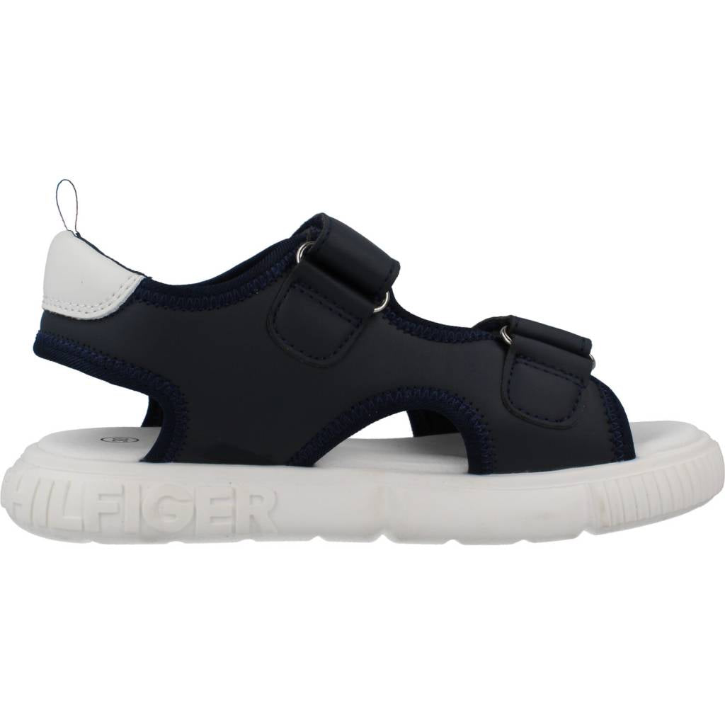 TOMMY HILFIGER TIRA ADHESIVA SANDAL en color AZUL (4)