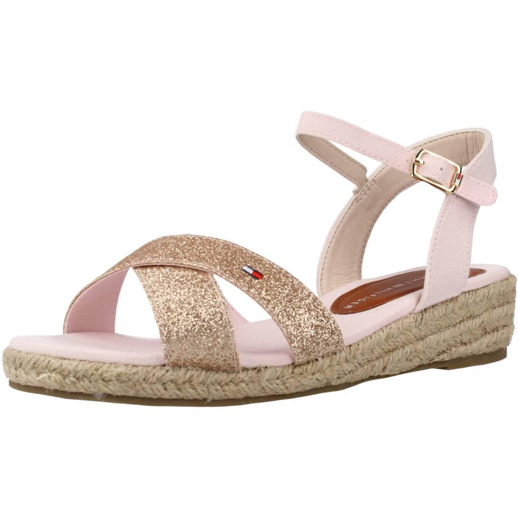 TOMMY HILFIGER ROPE SANDAL en color ROSA (1)