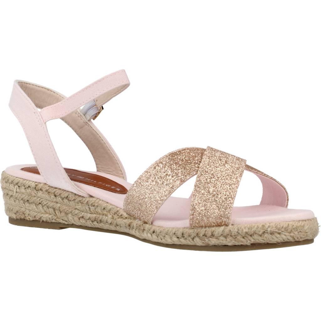 TOMMY HILFIGER ROPE SANDAL en color ROSA (5)