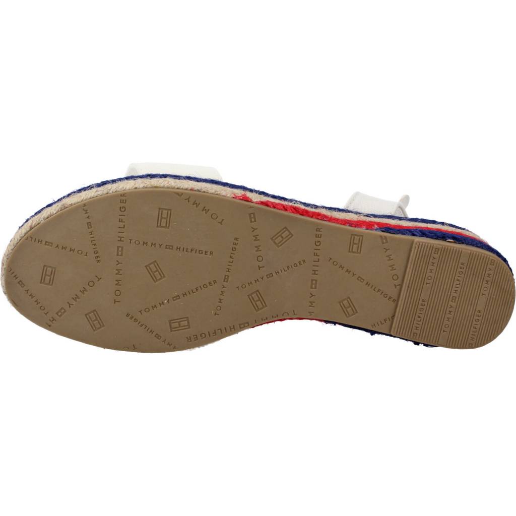 TOMMY HILFIGER ROPE WEDGE SANDAL en color BLANCO (6)