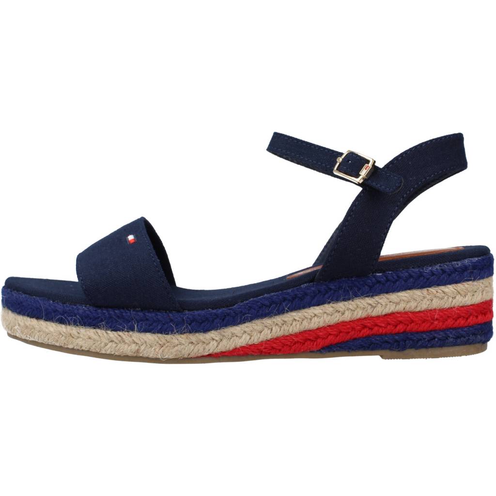 TOMMY HILFIGER ROPE WEDGE SANDAL en color AZUL (2)