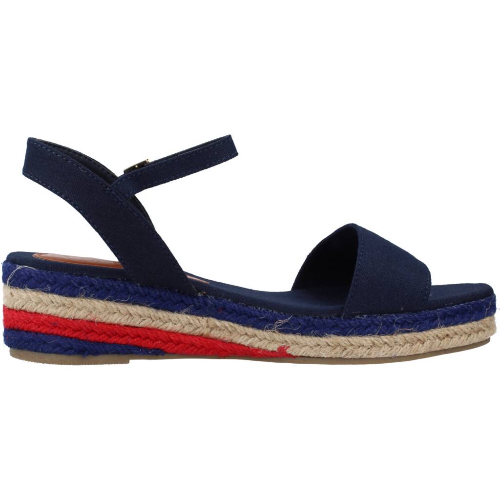 TOMMY HILFIGER ROPE WEDGE SANDAL en color AZUL (4)