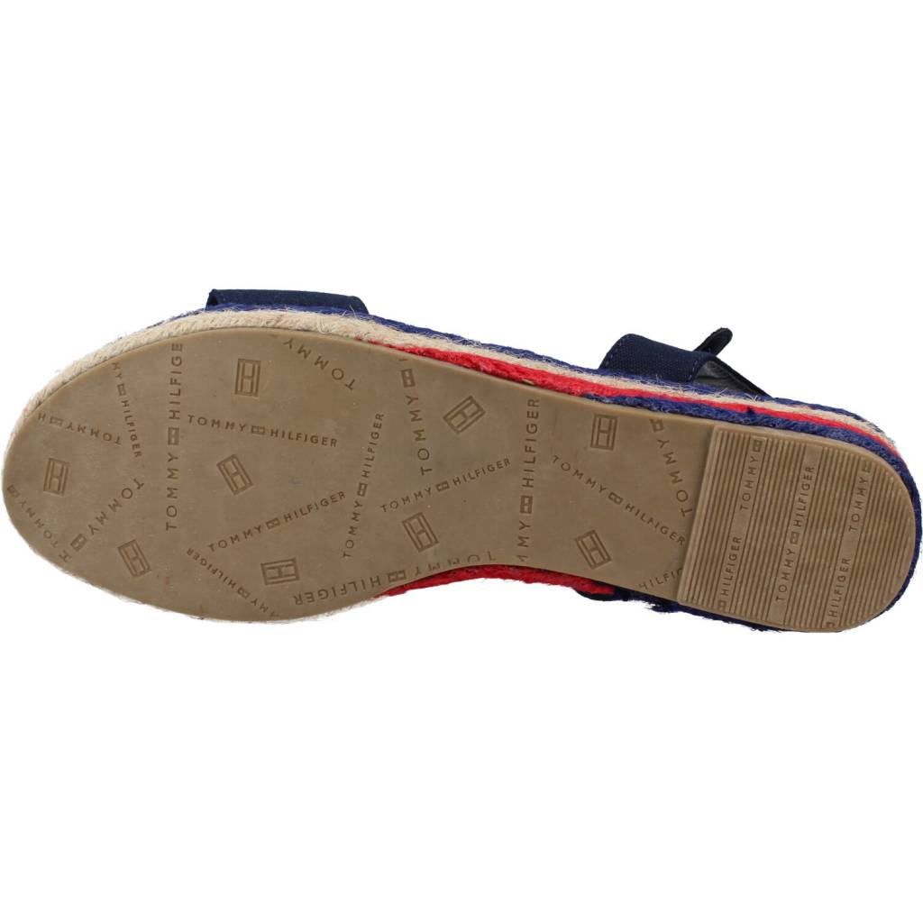 TOMMY HILFIGER ROPE WEDGE SANDAL en color AZUL (6)