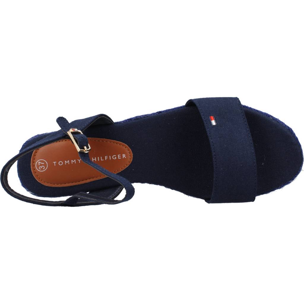 TOMMY HILFIGER ROPE WEDGE SANDAL en color AZUL (7)