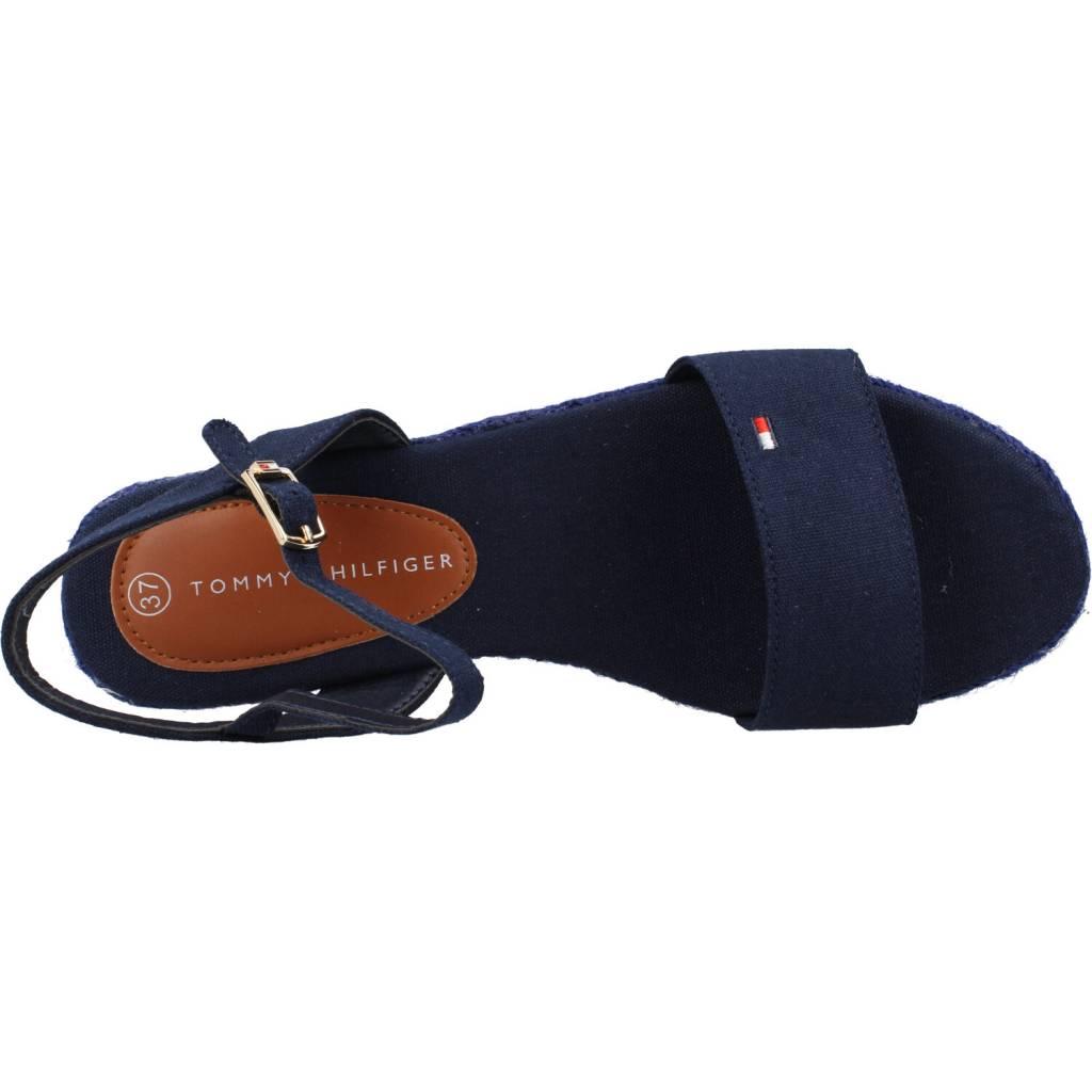 TOMMY HILFIGER ROPE WEDGE SANDAL en color AZUL (7)