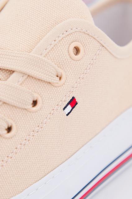 TOMMY HILFIGER LACE UP en color NUDE (4)