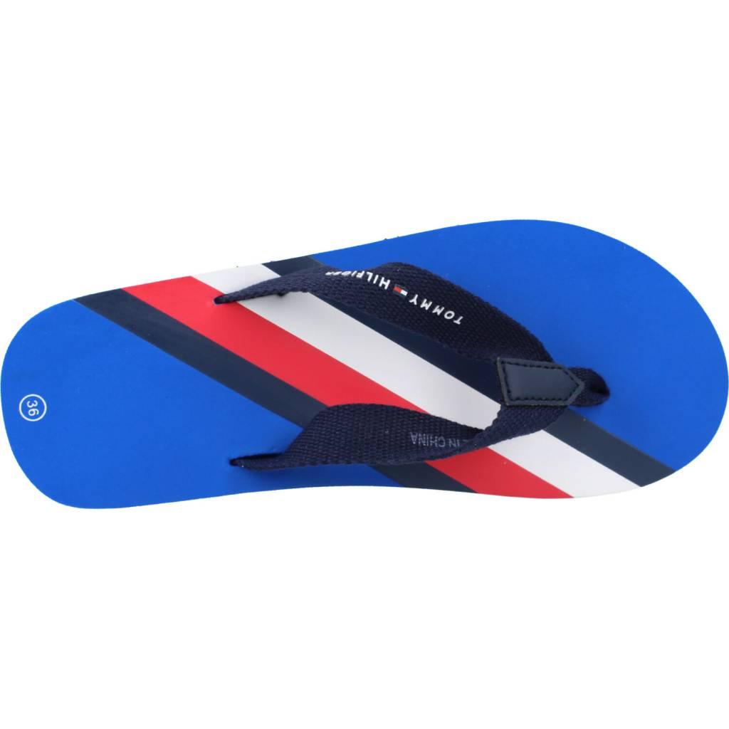 TOMMY HILFIGER STRIPES FLIP FLOP en color AZUL (7)