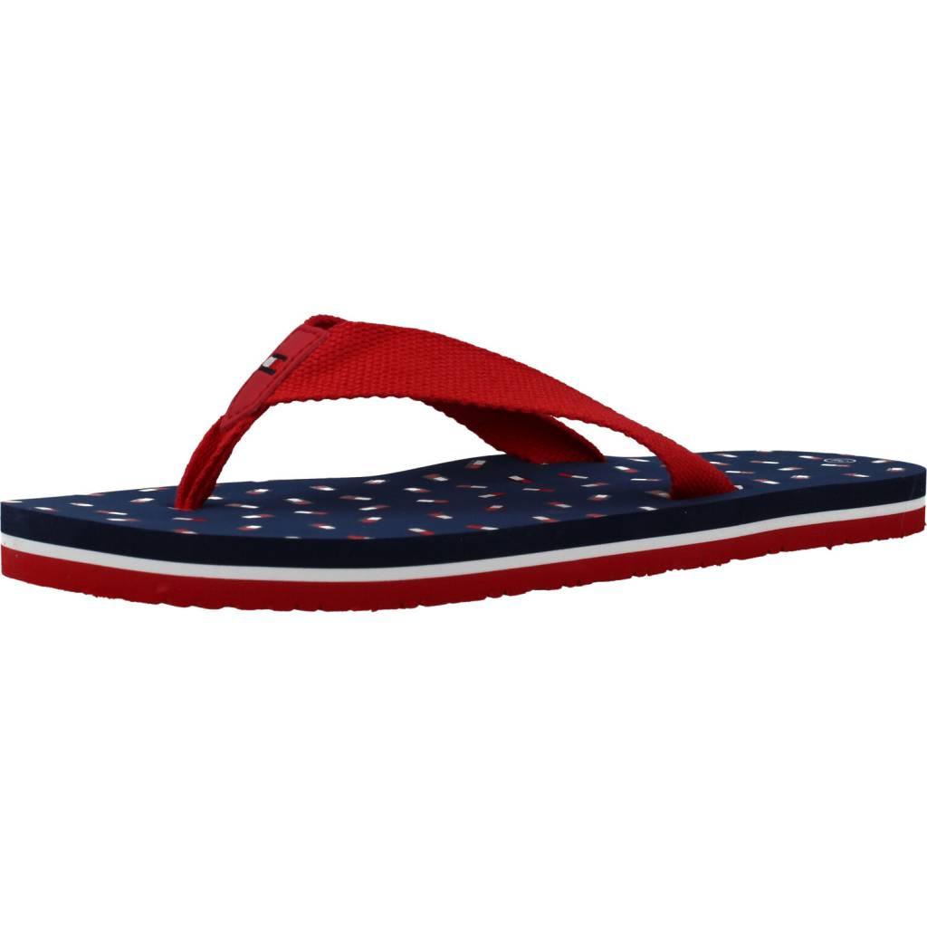 TOMMY HILFIGER FLAG FLIP FLOP en color ROJO (1)