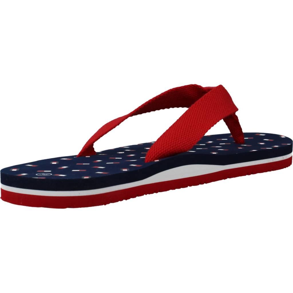 TOMMY HILFIGER FLAG FLIP FLOP en color ROJO (3)