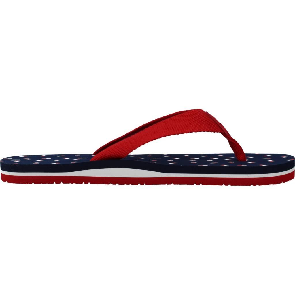 TOMMY HILFIGER FLAG FLIP FLOP en color ROJO (4)