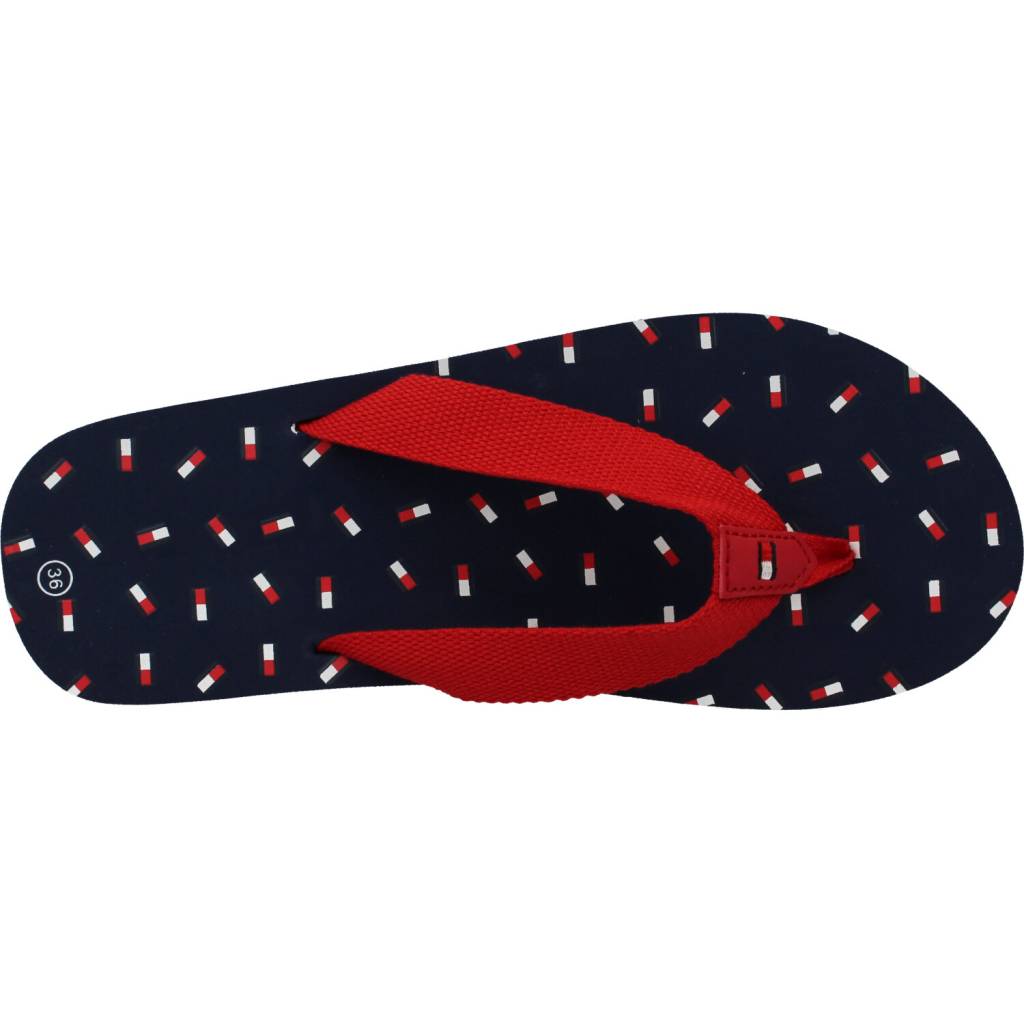 TOMMY HILFIGER FLAG FLIP FLOP en color ROJO (7)