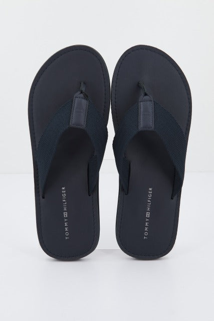 TOMMY HILFIGER LEATHER BEACH SANDAL en color AZUL (1)