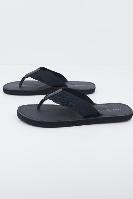 TOMMY HILFIGER LEATHER BEACH SANDAL en color AZUL (2)