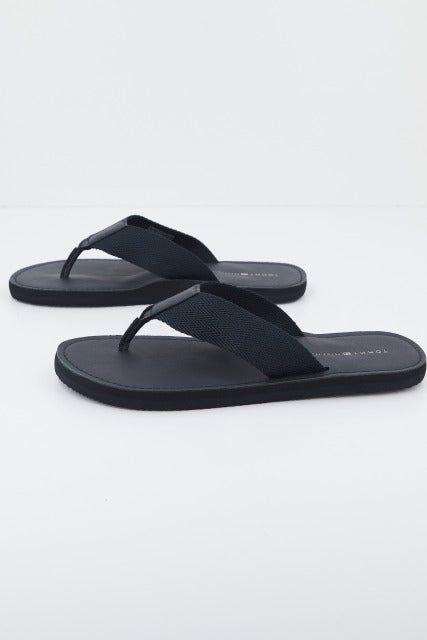 TOMMY HILFIGER LEATHER BEACH SANDAL en color AZUL (2)