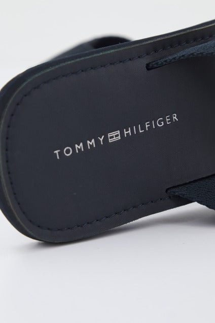 TOMMY HILFIGER LEATHER BEACH SANDAL en color AZUL (4)