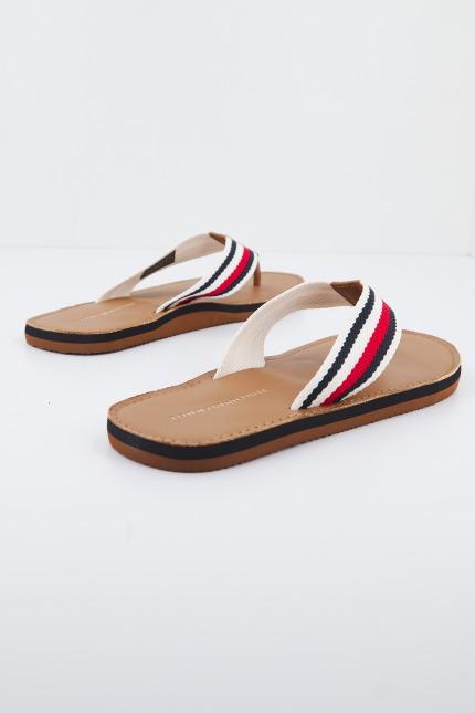 TOMMY HILFIGER LEATHER BEACH SANDAL en color MARRON (3)