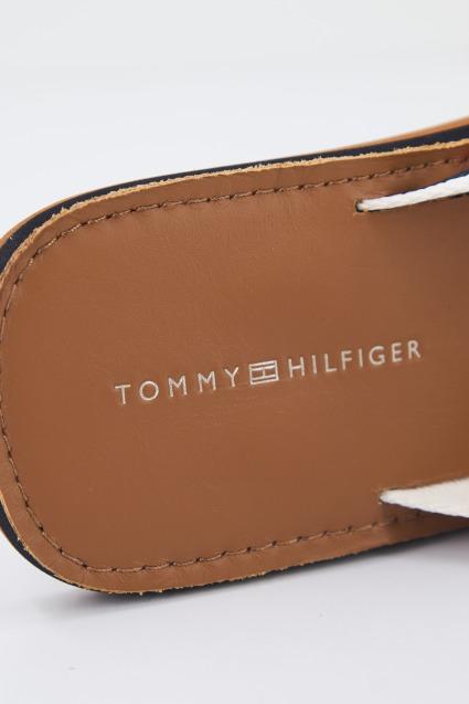 TOMMY HILFIGER LEATHER BEACH SANDAL en color MARRON (4)