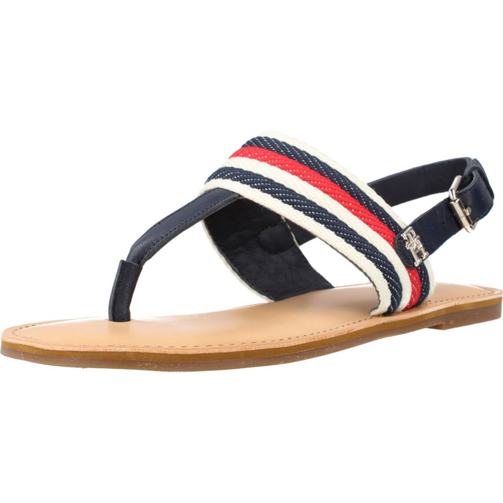 TOMMY HILFIGER FLAT SANDAL CORPORATE en color AZUL (1)