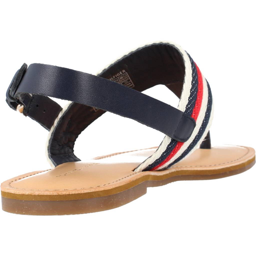 TOMMY HILFIGER FLAT SANDAL CORPORATE en color AZUL (3)