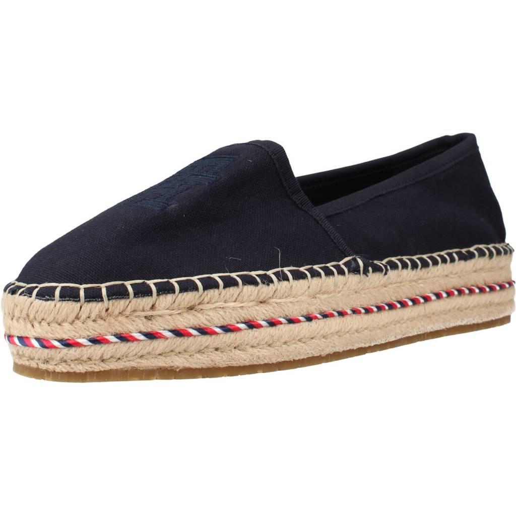 TOMMY HILFIGER TH EMBROIDERED FLATFORM en color BLANCO (1)