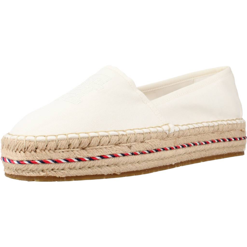 TOMMY HILFIGER TH EMBROIDERED FLATFORM en color BLANCO (1)