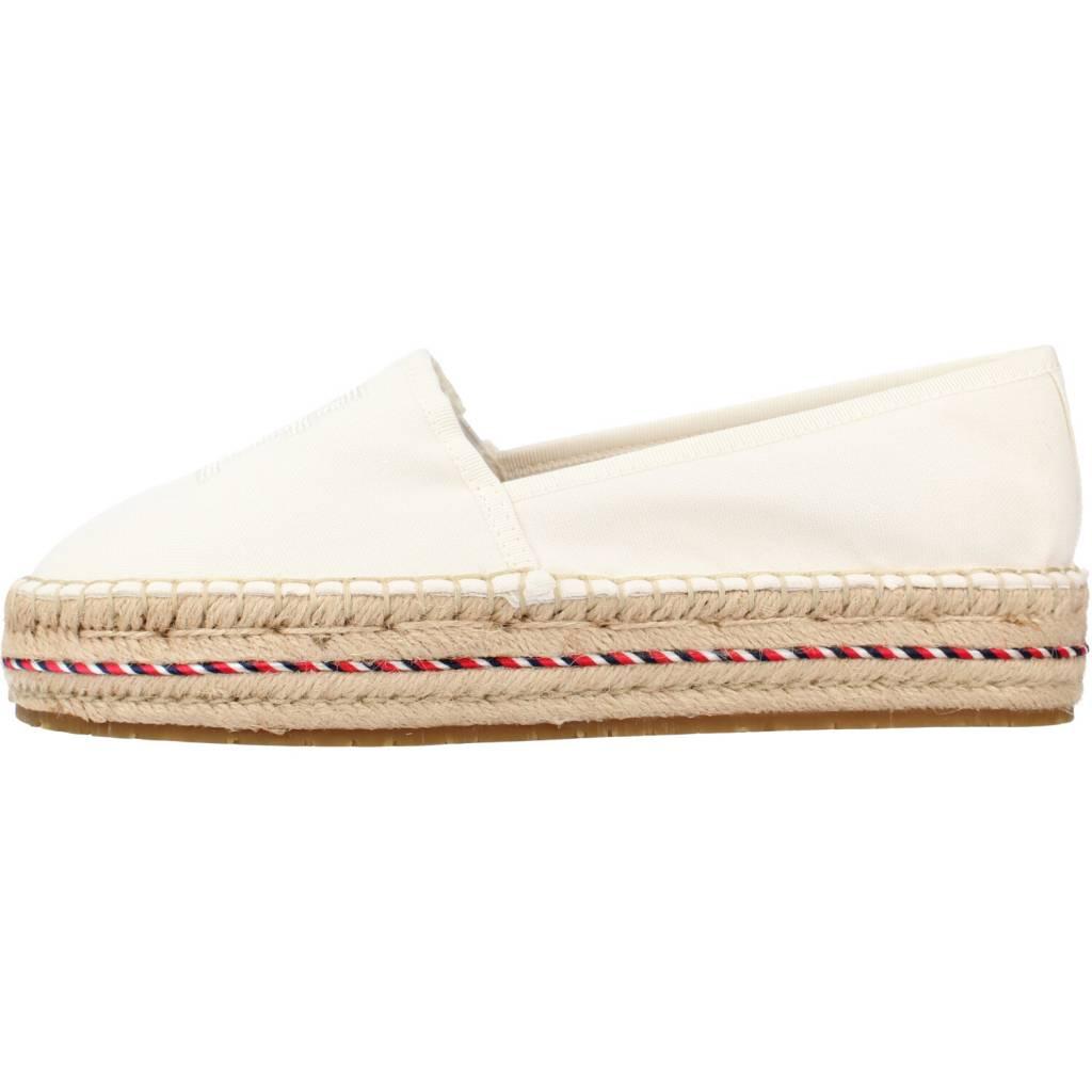 TOMMY HILFIGER TH EMBROIDERED FLATFORM en color BLANCO (2)