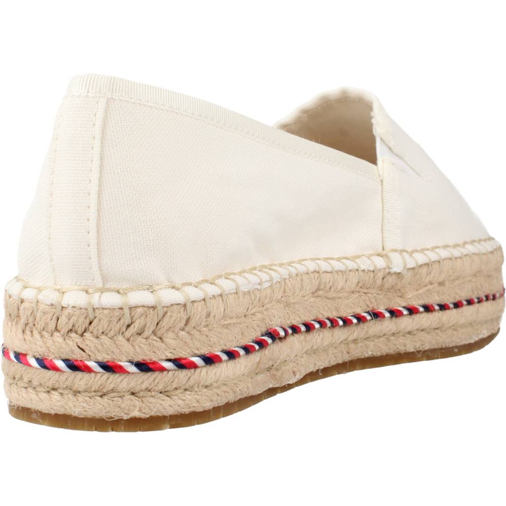 TOMMY HILFIGER TH EMBROIDERED FLATFORM en color BLANCO (3)
