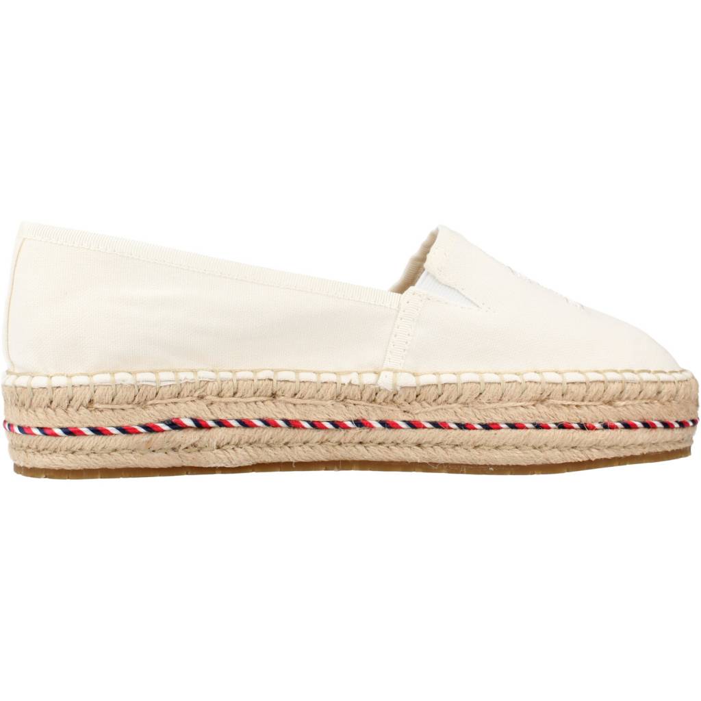 TOMMY HILFIGER TH EMBROIDERED FLATFORM en color BLANCO (4)