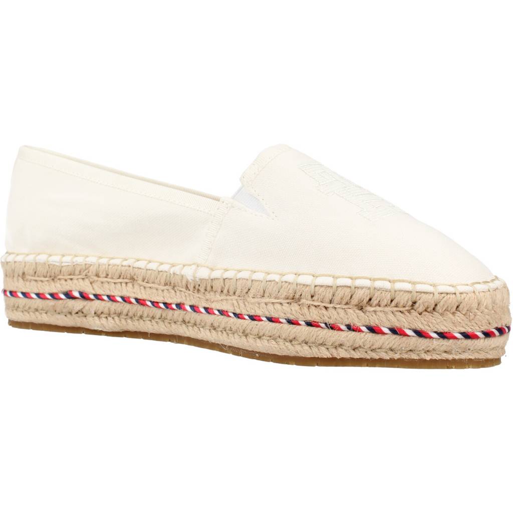 TOMMY HILFIGER TH EMBROIDERED FLATFORM en color BLANCO (5)
