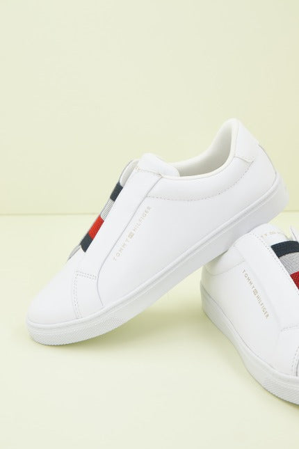 TOMMY HILFIGER ELASTIC SLIP ON SNEAKER en color BLANCO (1)