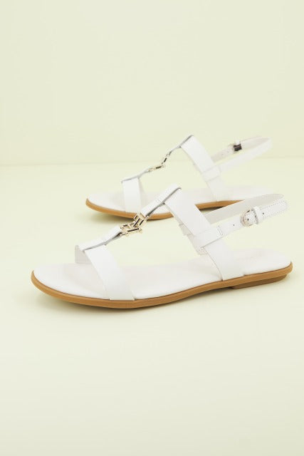 TOMMY HILFIGER TH FLAT SANDAL en color BLANCO (2)
