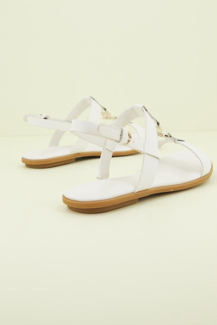 TOMMY HILFIGER TH FLAT SANDAL en color BLANCO (3)