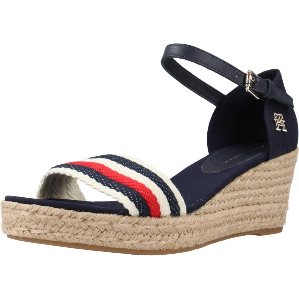 TOMMY HILFIGER MID WEDGE CORPORATE en color AZUL (1)