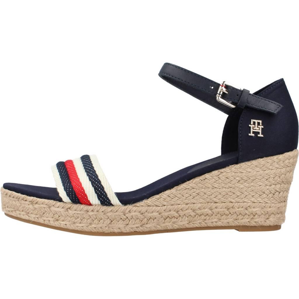 TOMMY HILFIGER MID WEDGE CORPORATE en color AZUL (2)