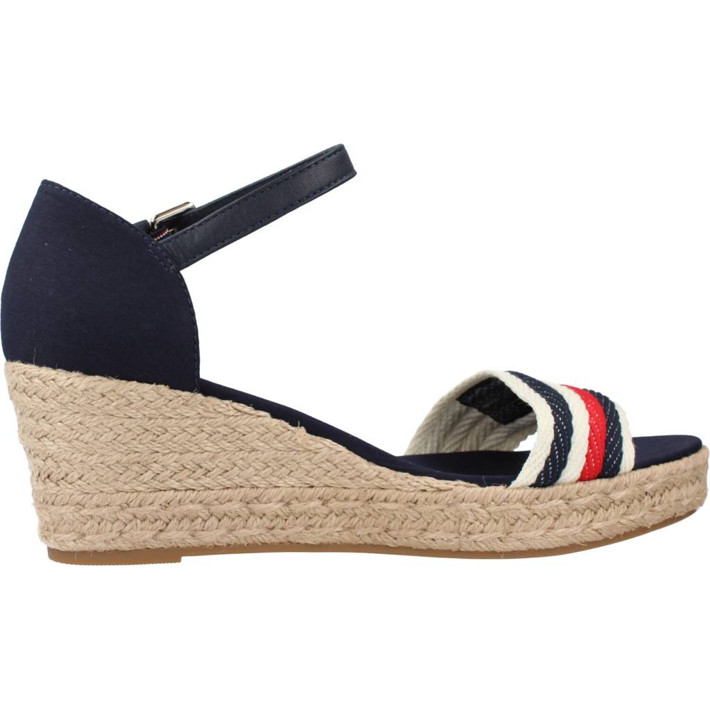 TOMMY HILFIGER MID WEDGE CORPORATE en color AZUL (4)