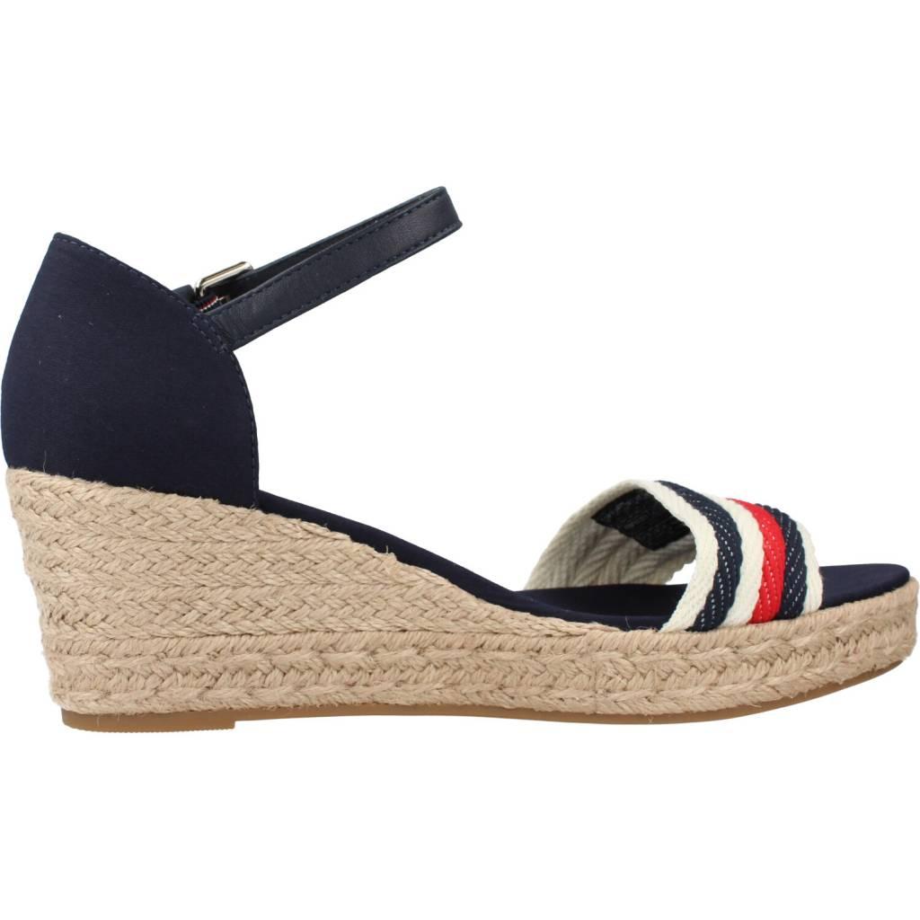TOMMY HILFIGER MID WEDGE CORPORATE en color AZUL (4)
