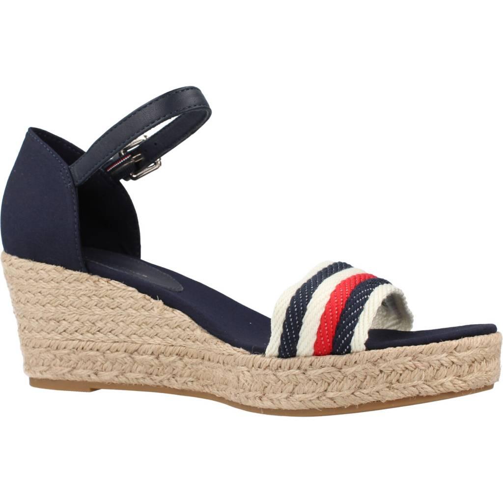 TOMMY HILFIGER MID WEDGE CORPORATE en color AZUL (5)